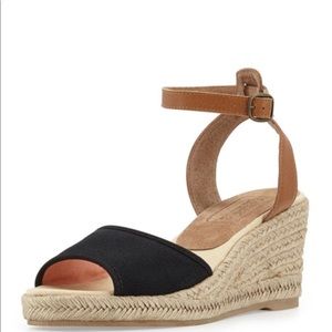 Black Soludos Wedge Espadrilles